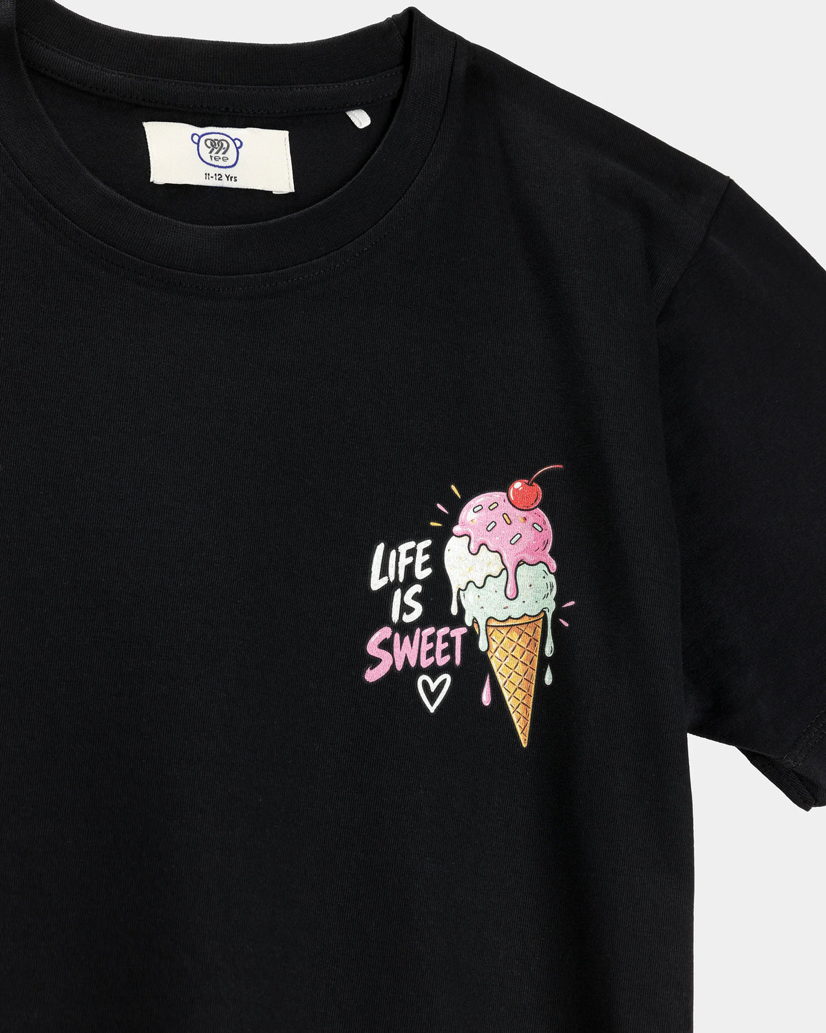 Life Is Sweet Kids' T-Shirt - Black