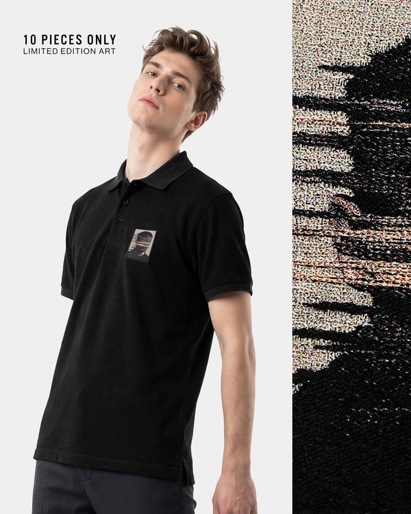 Static Blur Men’s Polo Shirt