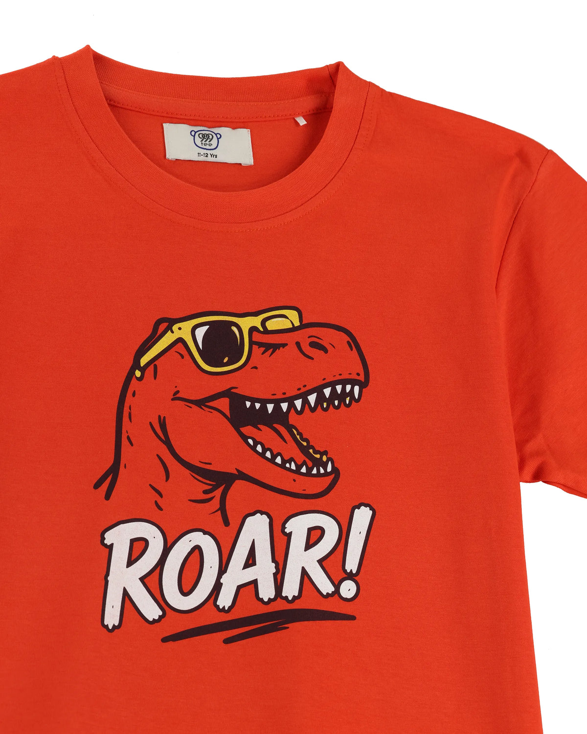 Dino Roar Kids' T-Shirt - Orange
