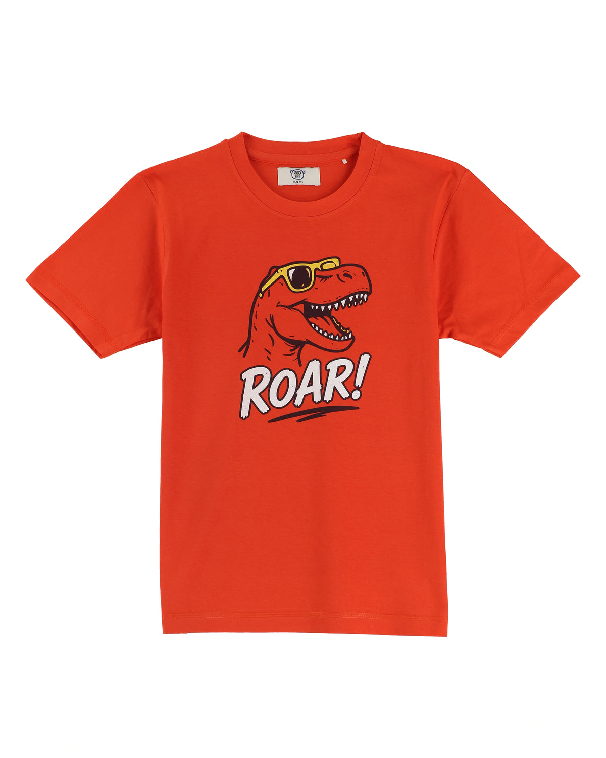 Dino Roar Kids' T-Shirt - Orange