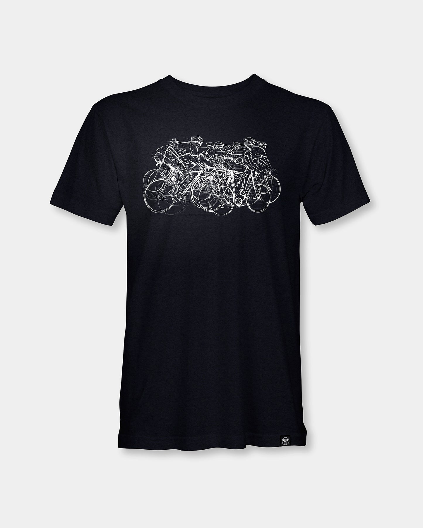 Cycling Men's Black T-Shirt