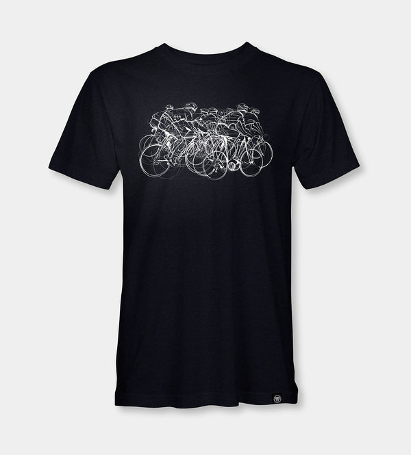 Cycling Men's Black T-Shirt