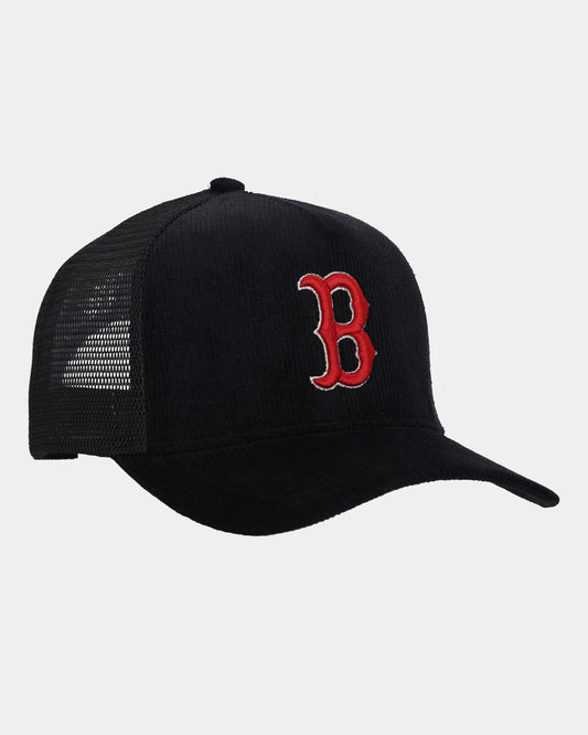 999Tee Black Tucker cap with front Embroidery of Boston Initials