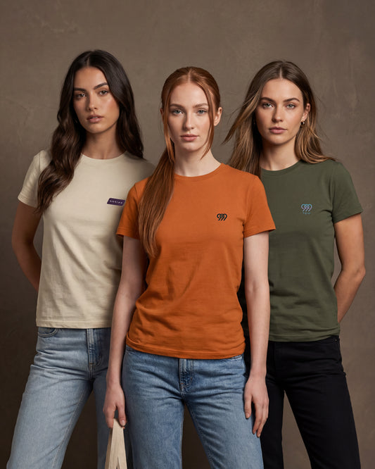 Women’s Earth Tones T-Shirt Pack - Natural Colors (Set of 3)