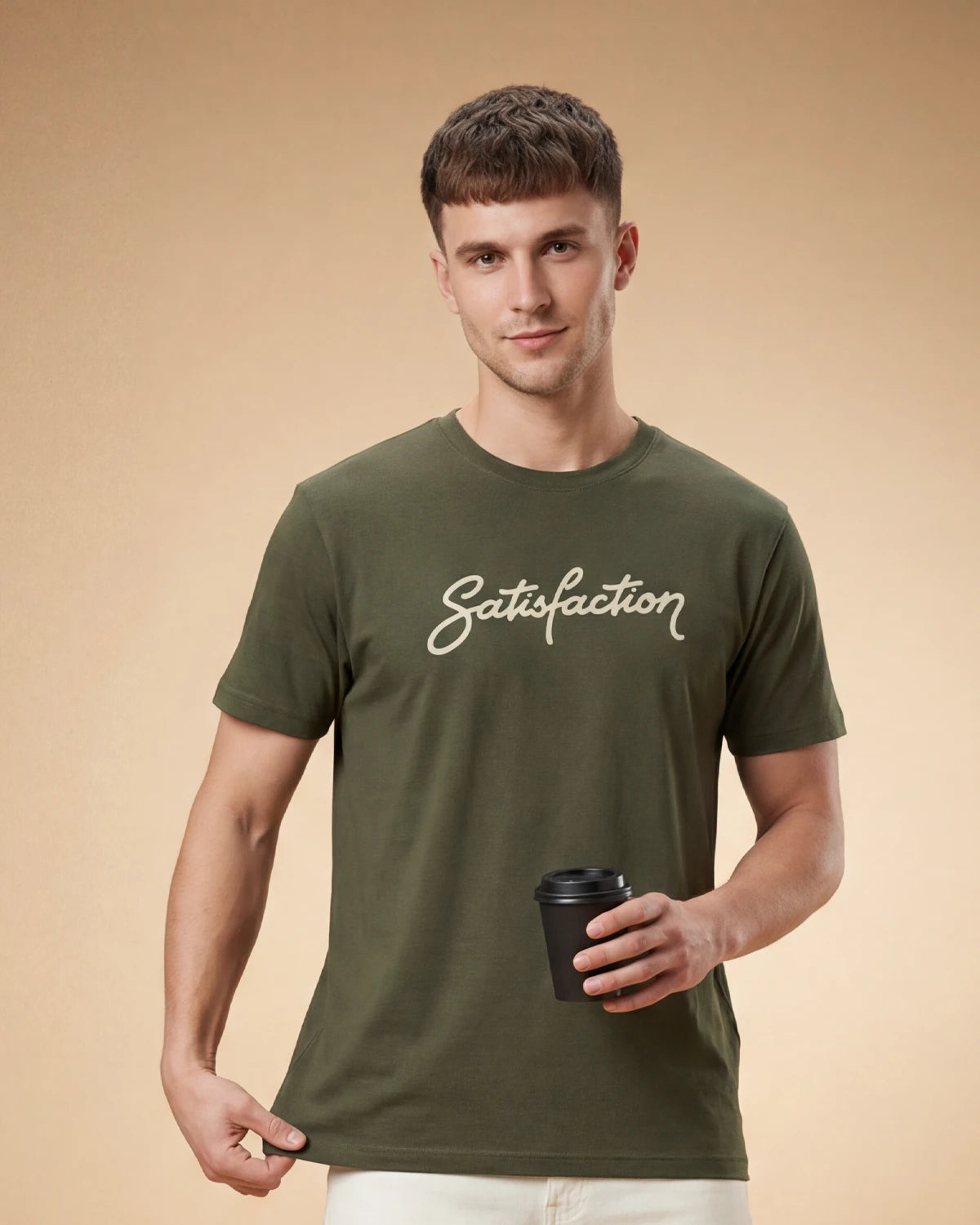 Satisfaction Men’s T-Shirt - Olive