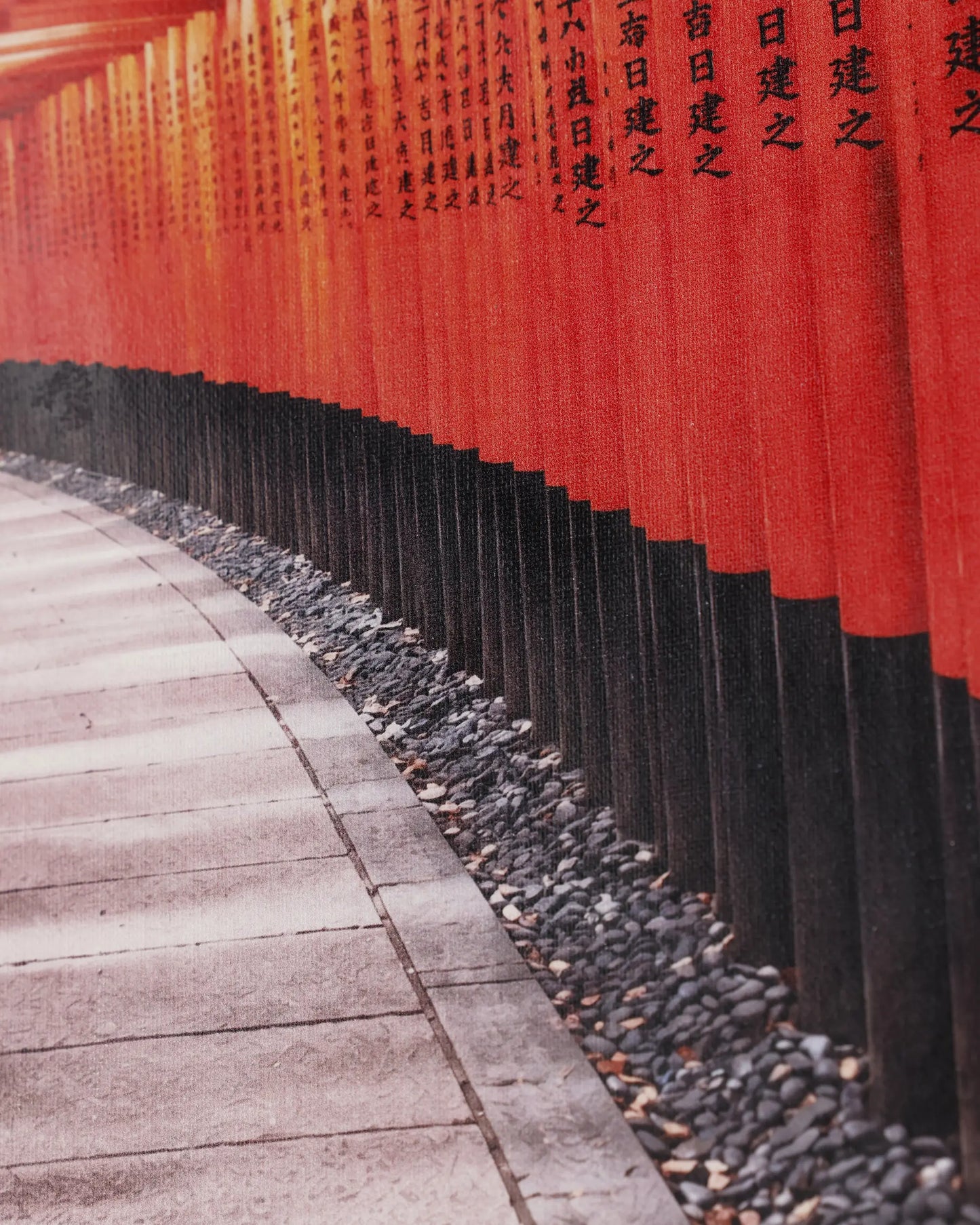 Red Torii Pathway Canvas Wall Art