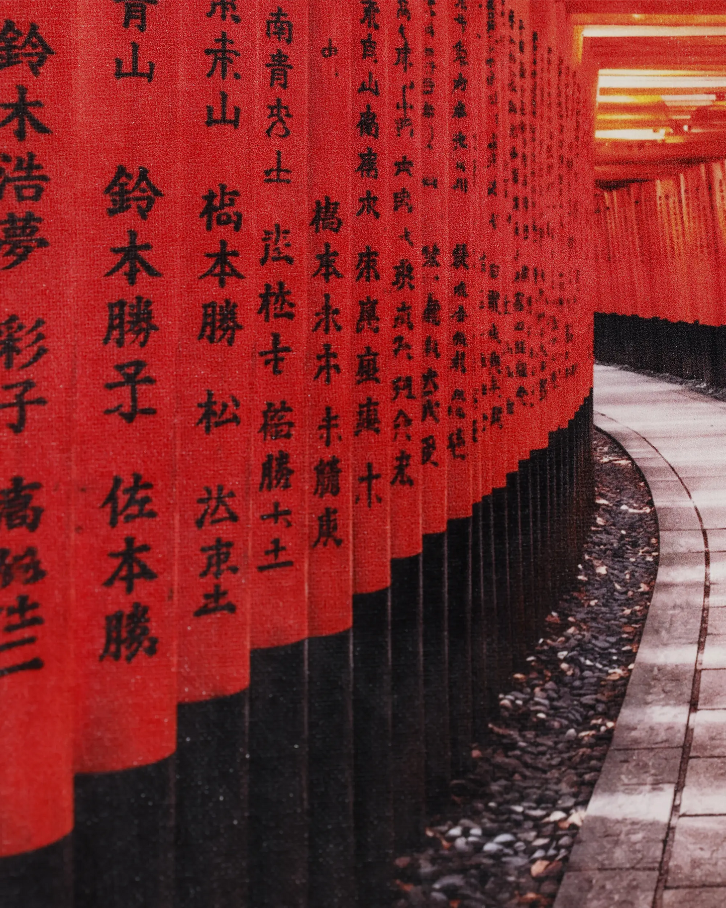 Red Torii Pathway Canvas Wall Art