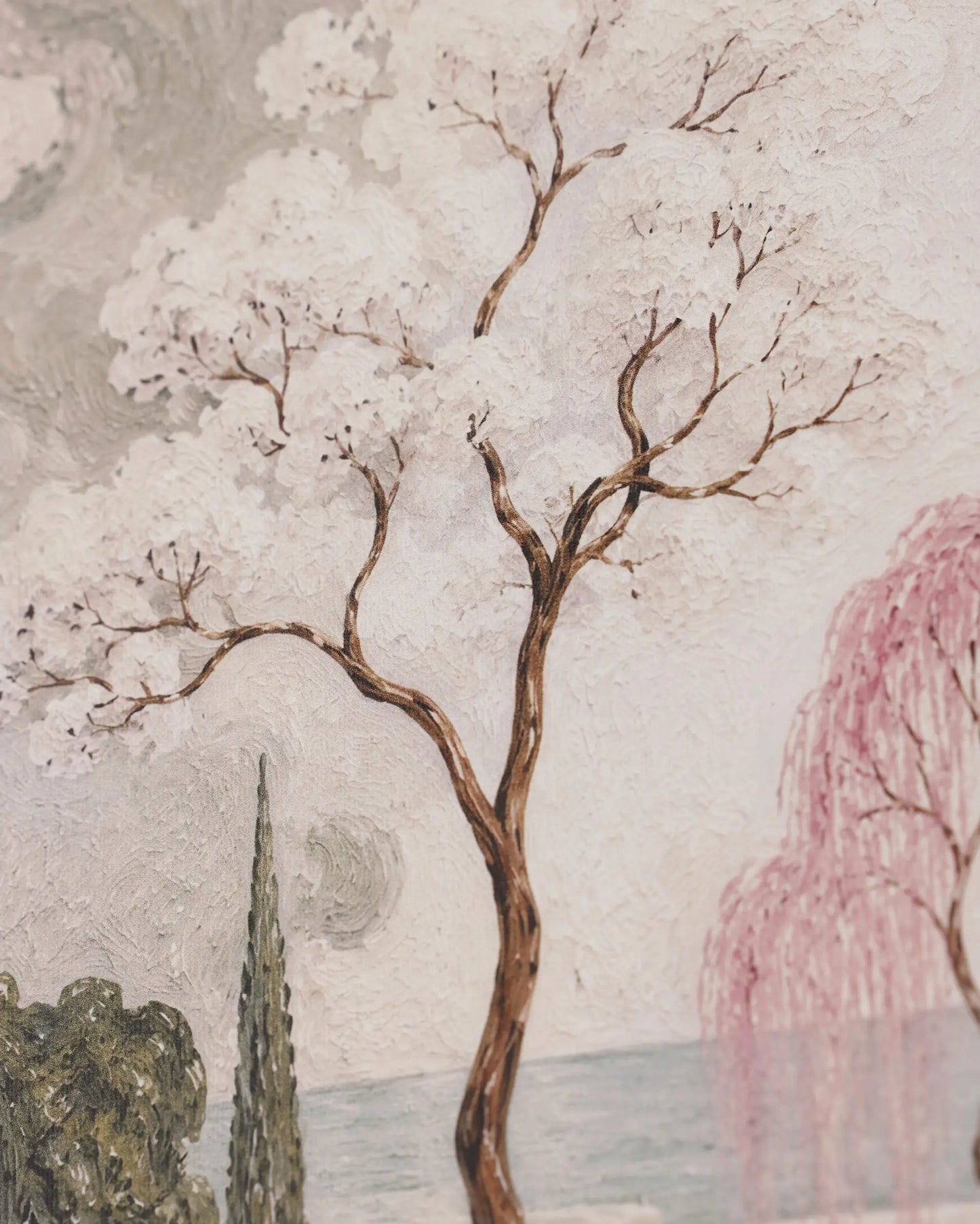 Blush Willow Garden Set of 3 Canvas Wall Art