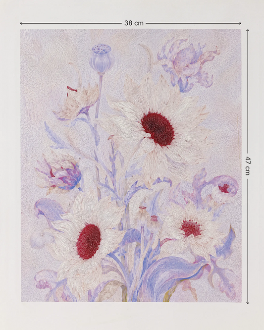 Ivory Sunflower Bloom Canvas Wall Art