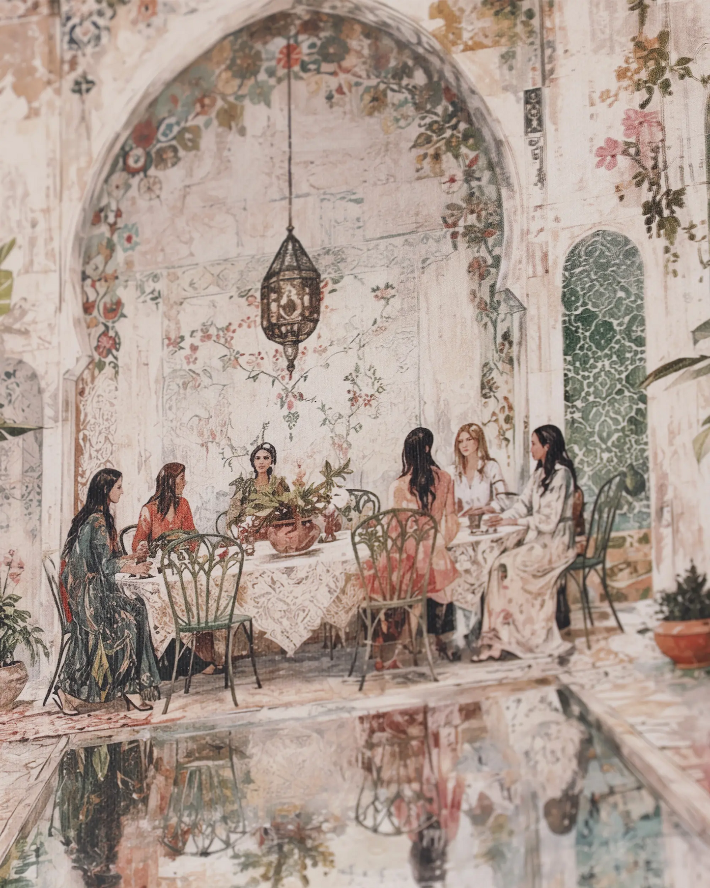 Courtyard of Calm Canvas Wall Art