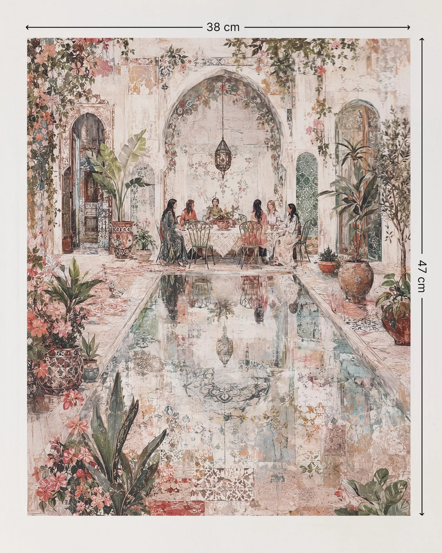 Courtyard of Calm Canvas Wall Art