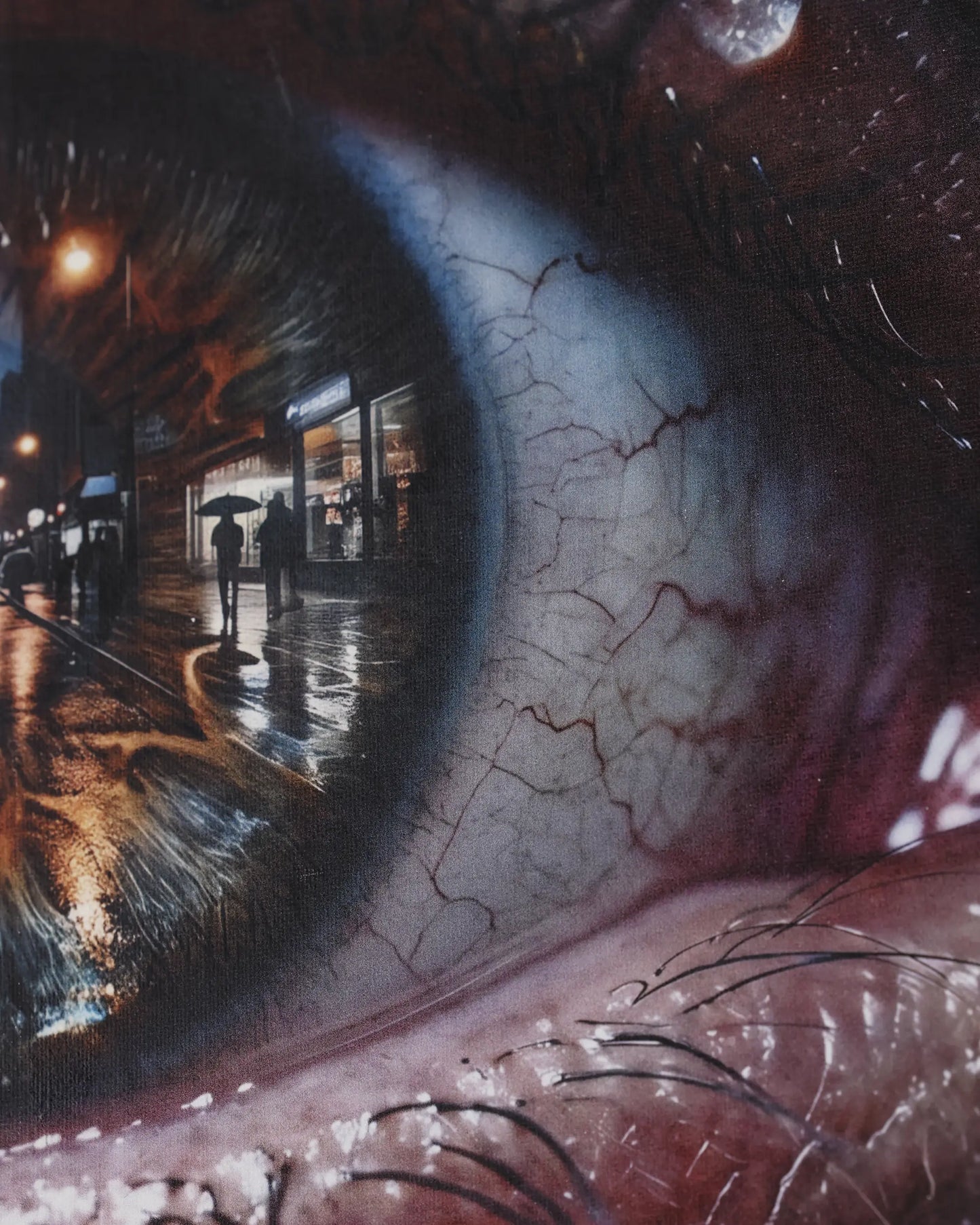 City in Her Eyes Canvas Wall Art