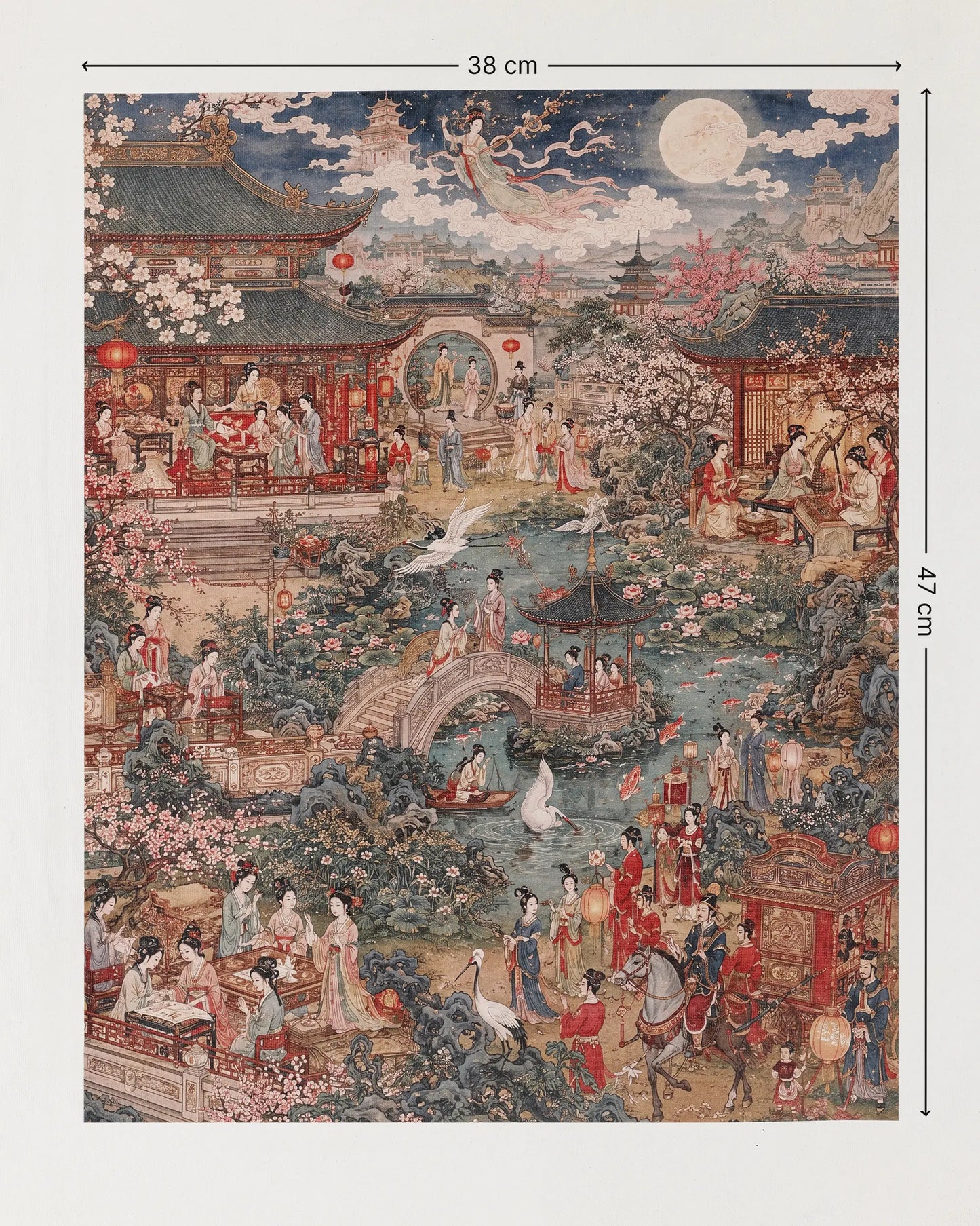 Celestial Lotus Garden Canvas Wall Art