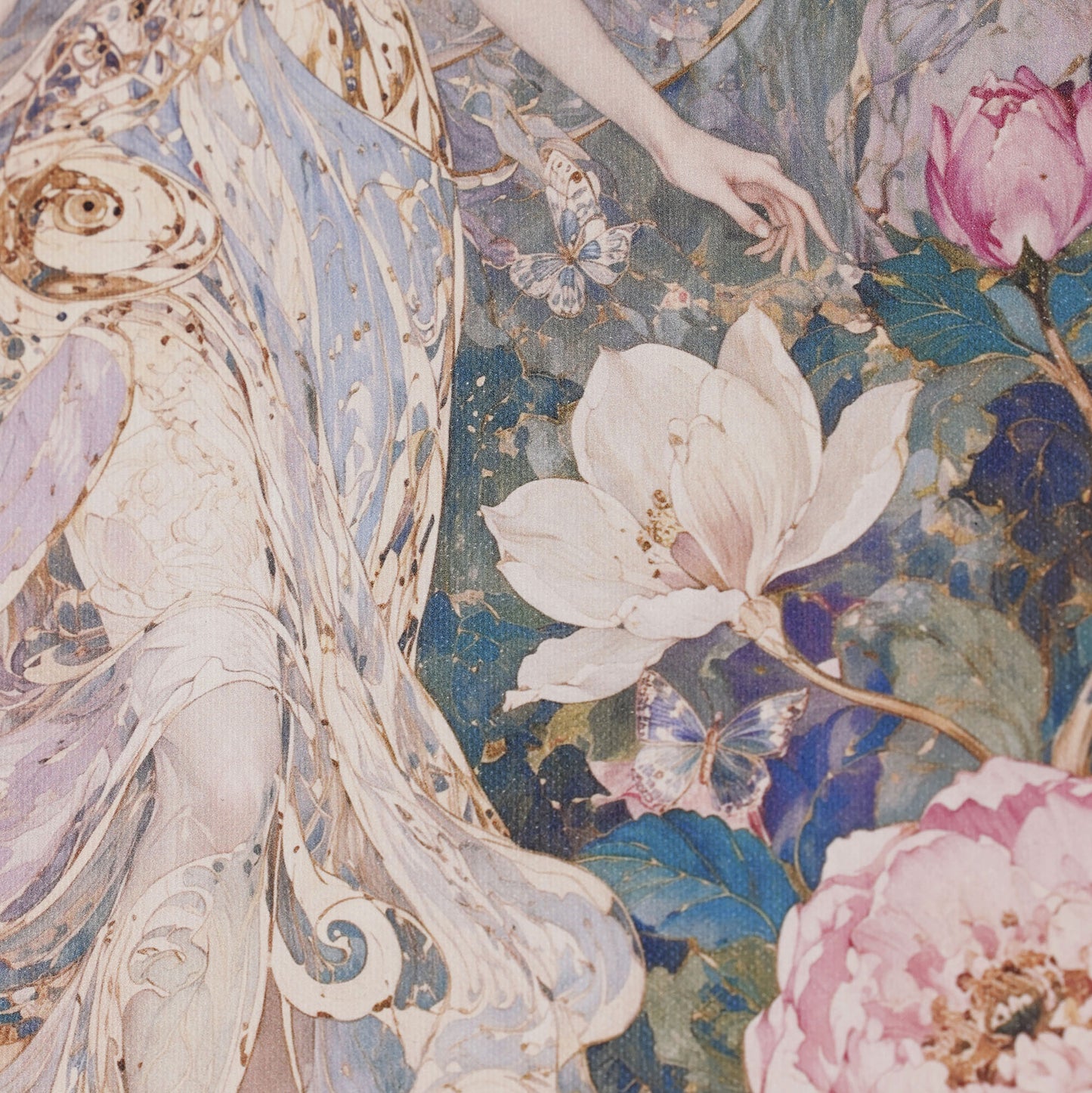 Celestial Peony Muse Canvas Wall Art