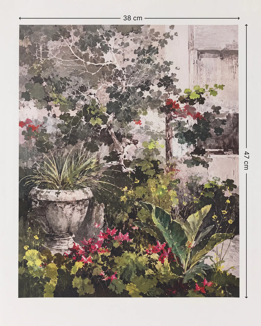 Garden Corner Calm Canvas Wall Art