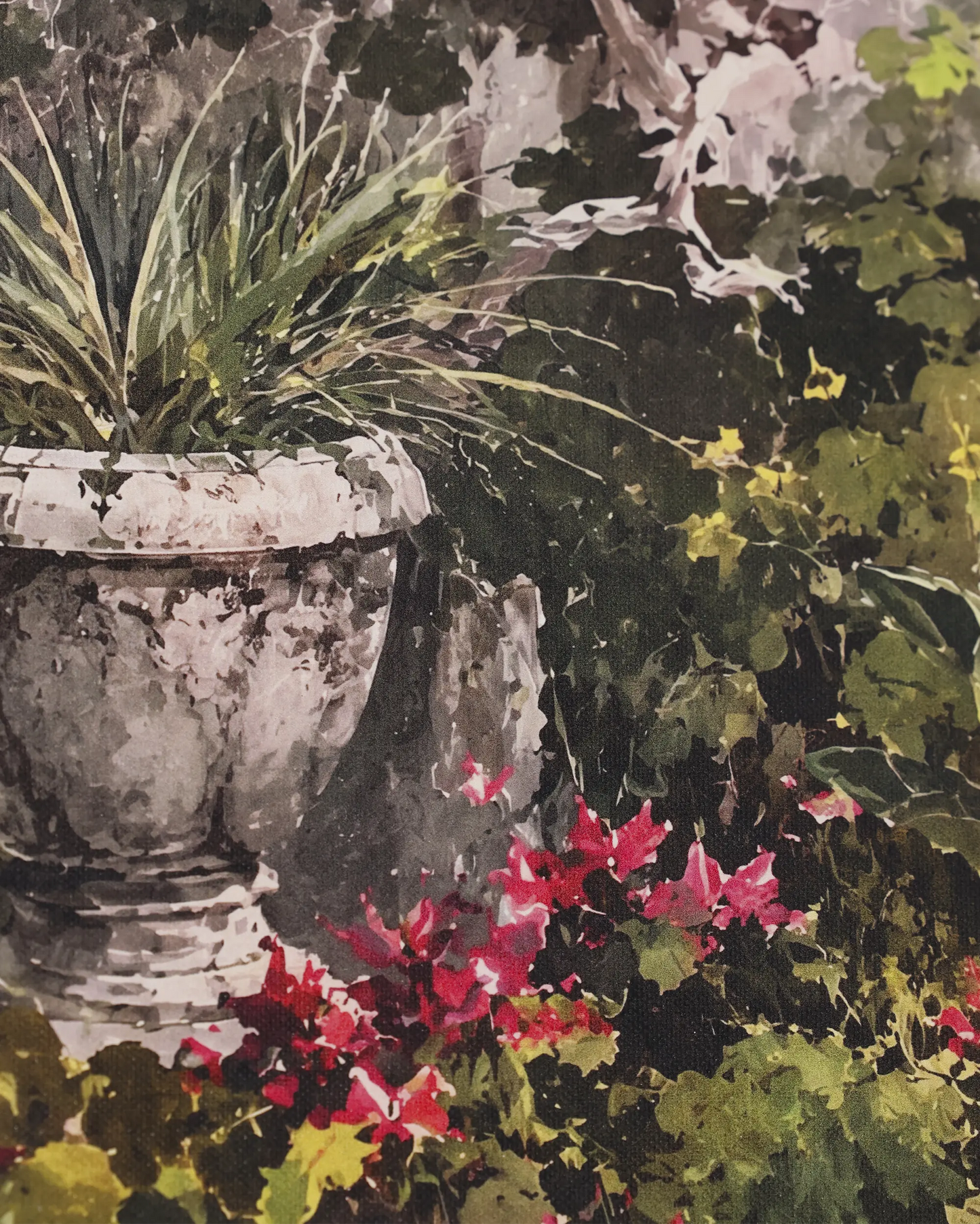 Garden Corner Calm Canvas Wall Art