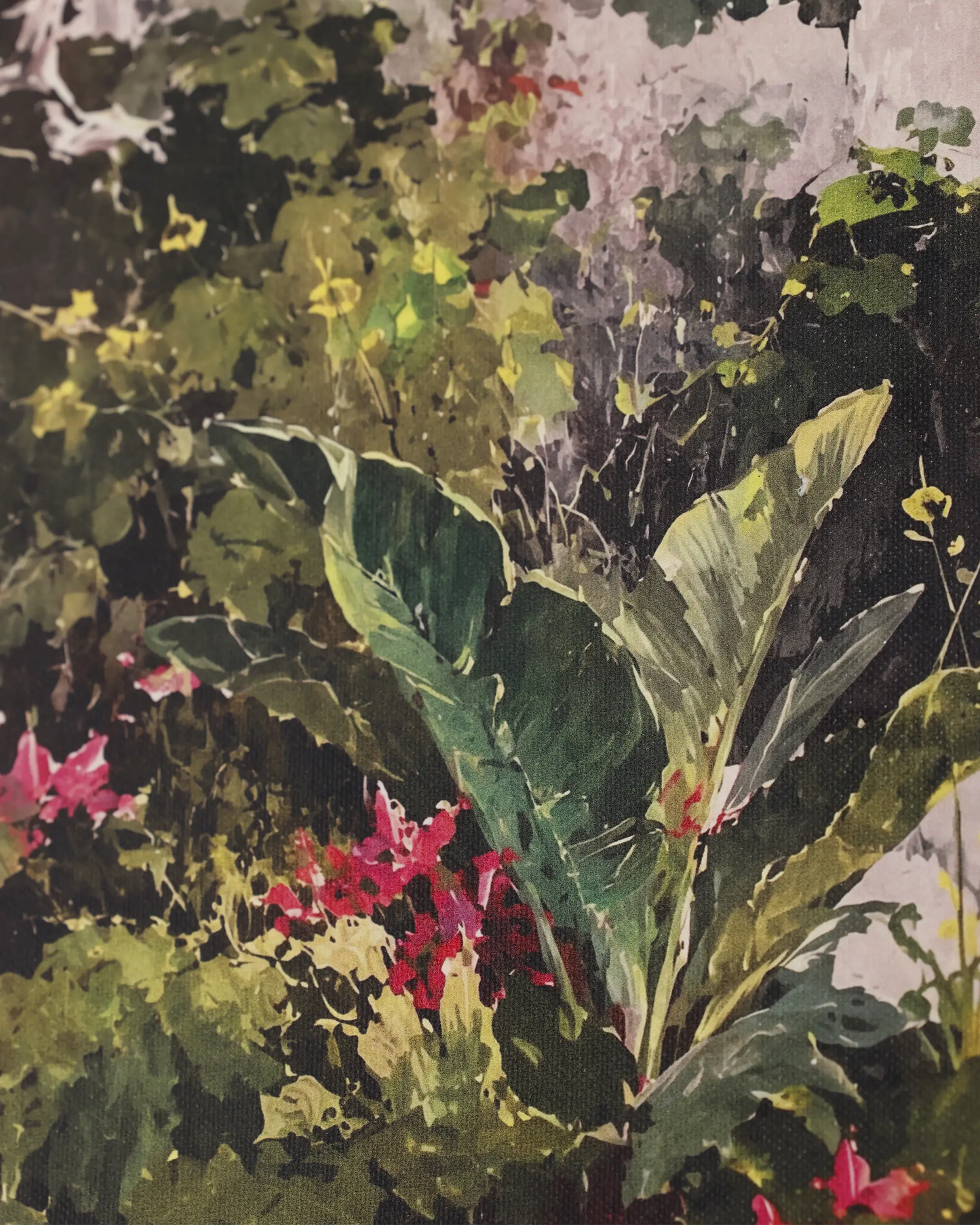 Garden Corner Calm Canvas Wall Art