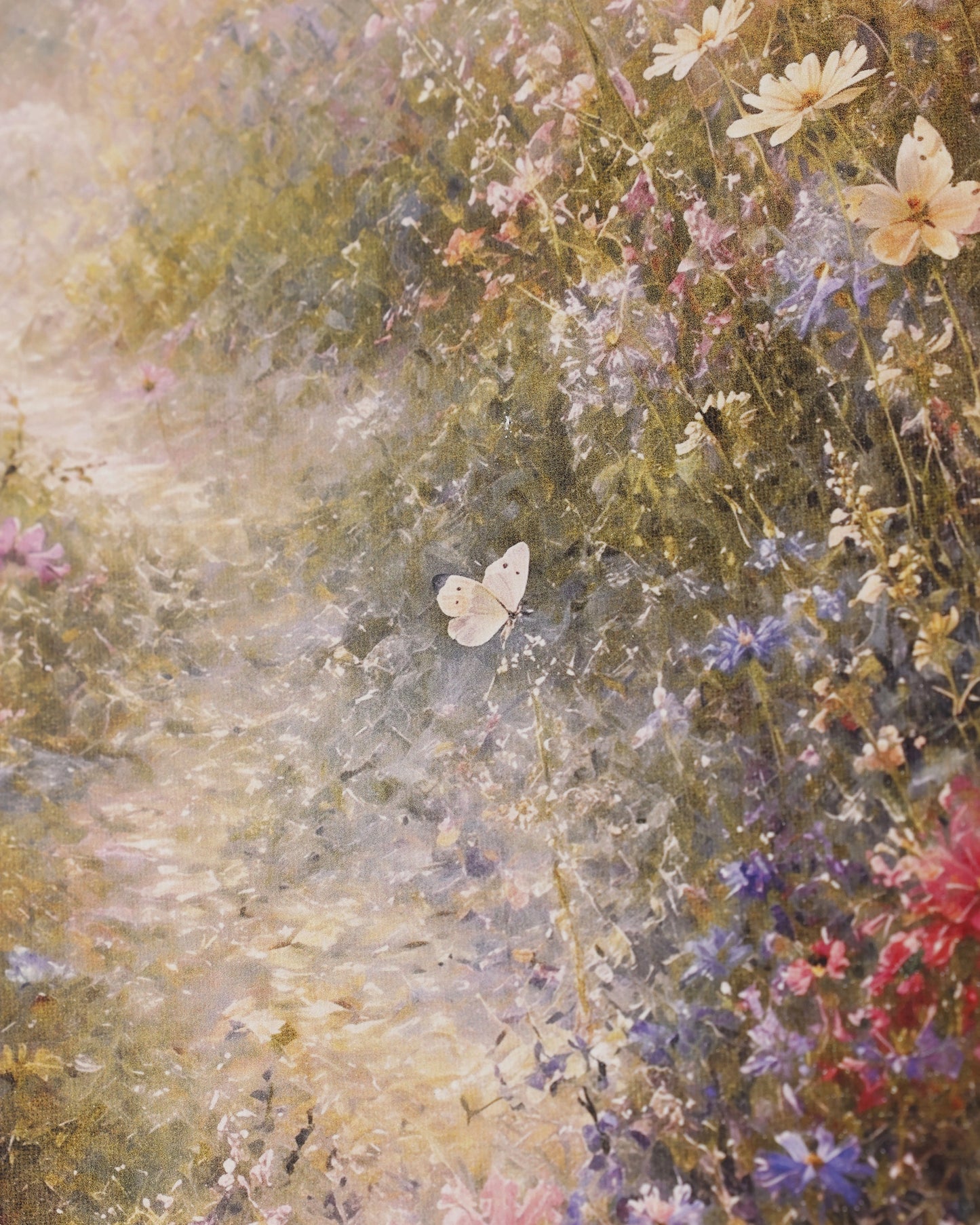Wildflower Morning Path Canvas Wall Art