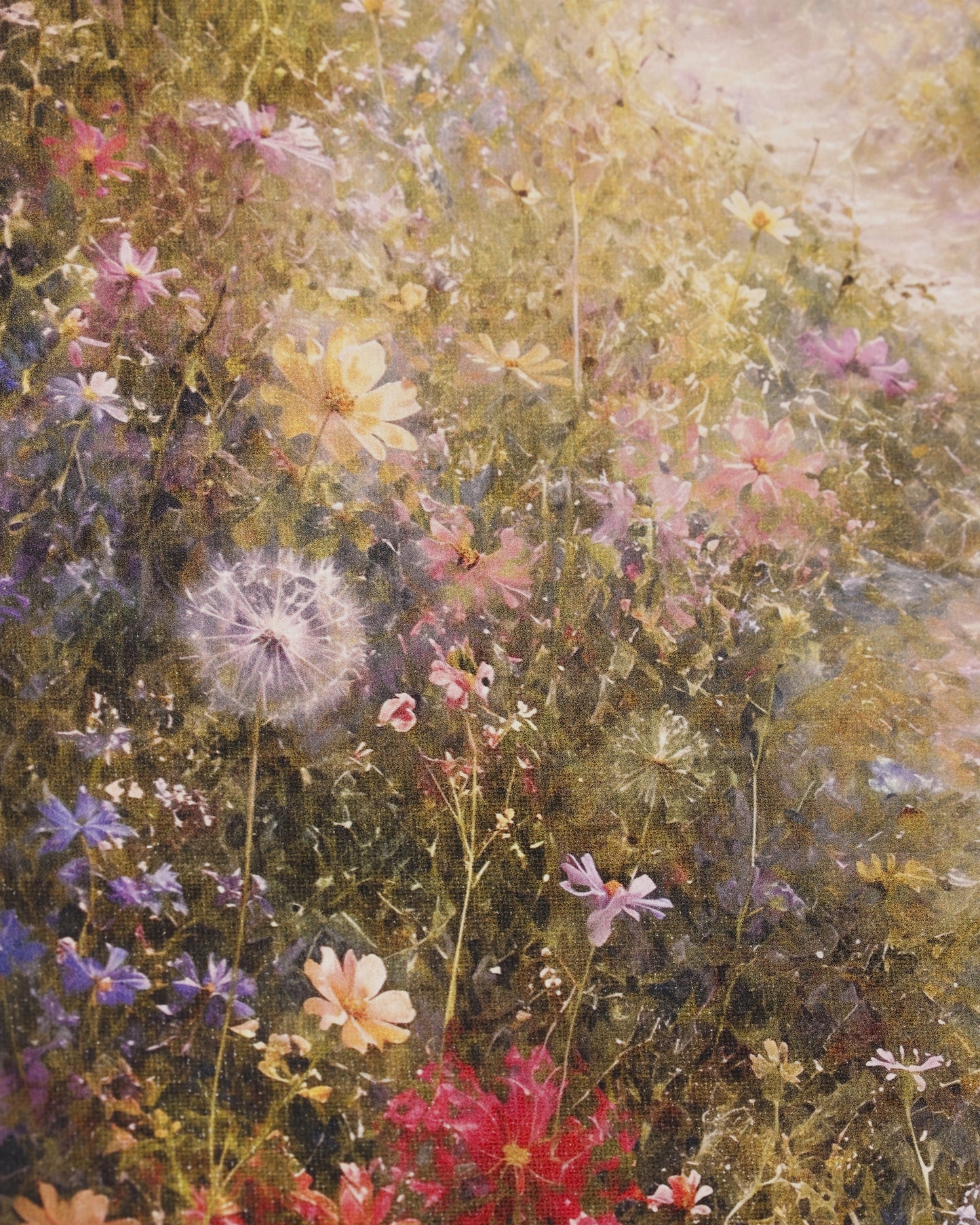 Wildflower Morning Path Canvas Wall Art