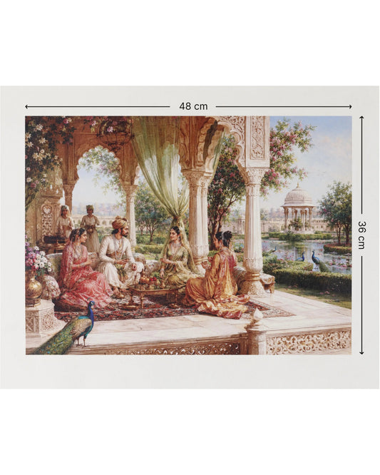 Royal Courtyard Canvas Wall Art