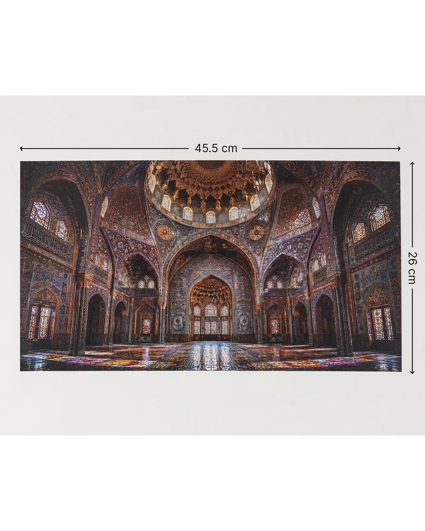 Sacred Blue Arches Canvas Wall Art