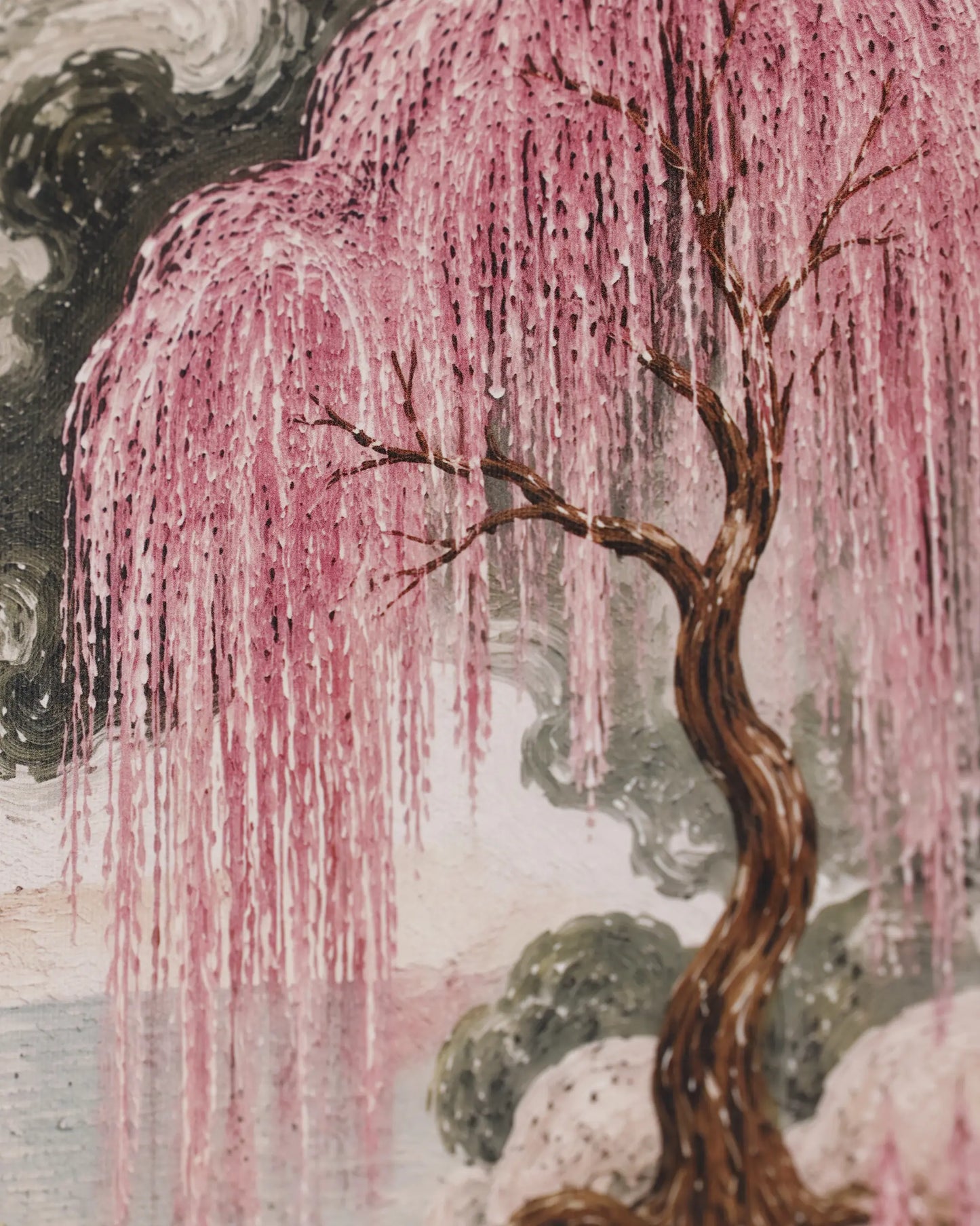 Blush Willow Garden Set of 3 Canvas Wall Art