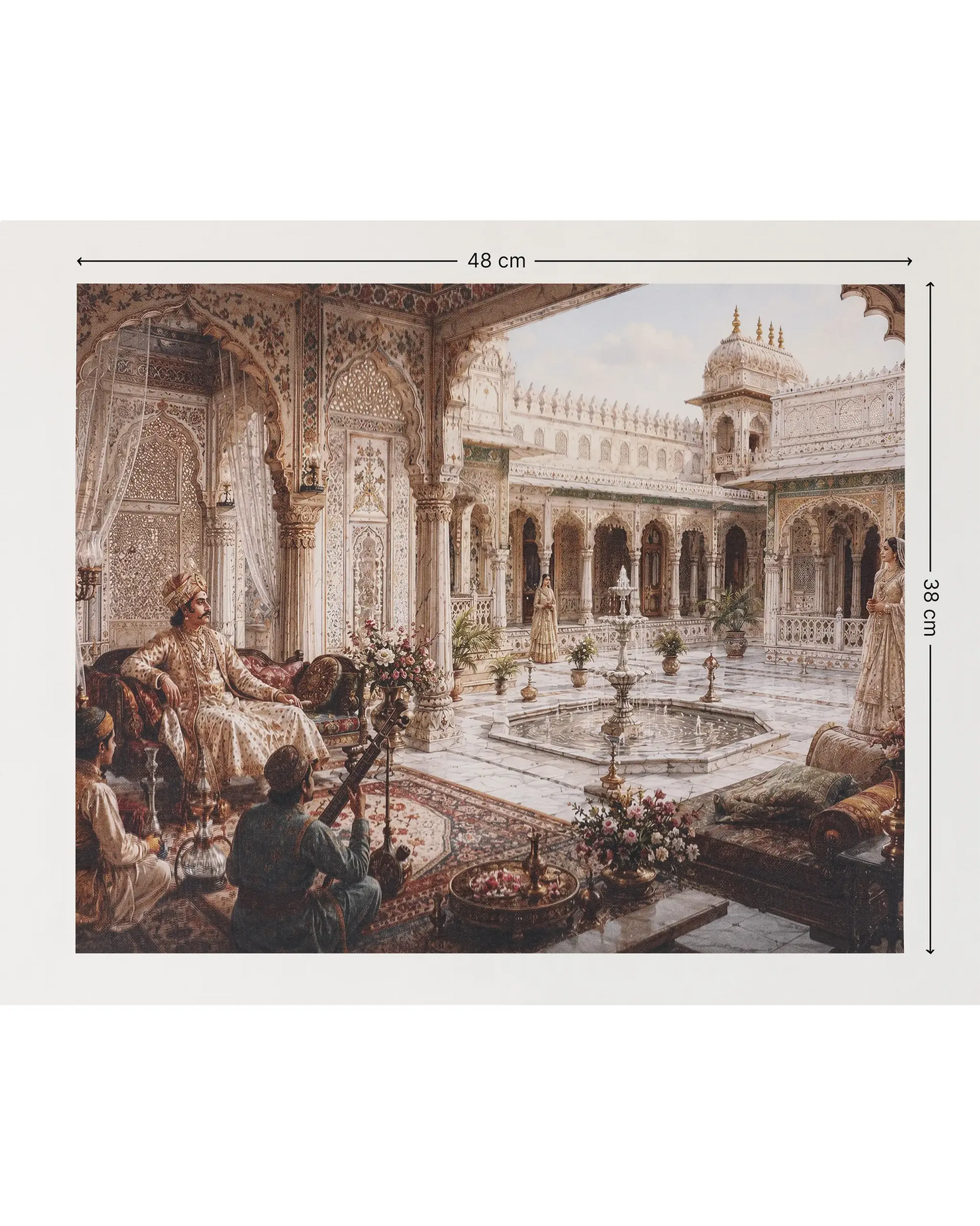 Royal Courtyard Mehfil Canvas Wall Art