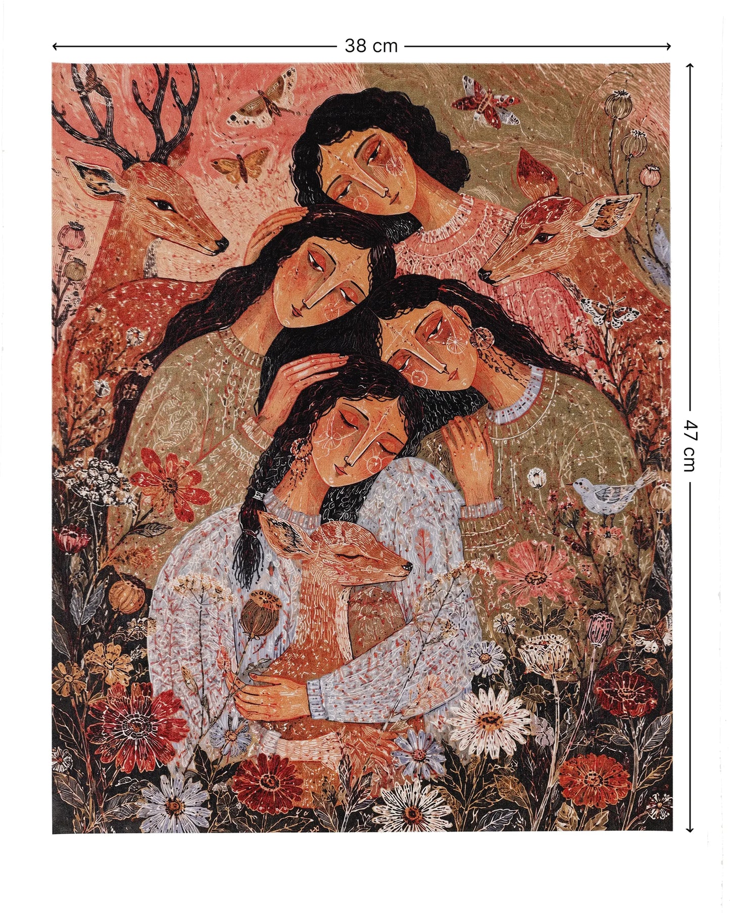 Sisters of the Wild Garden Canvas Wall Art