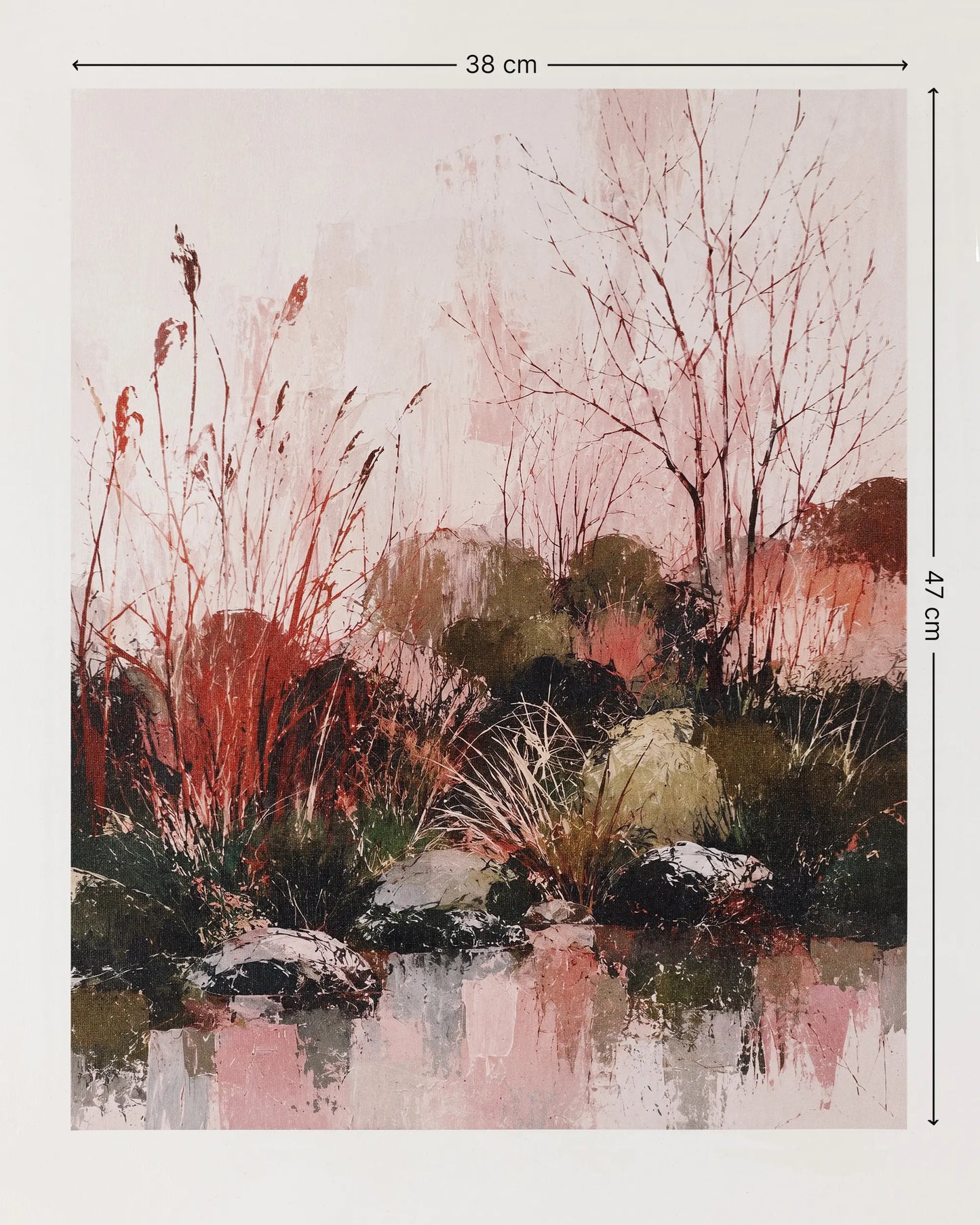 Blush Wild Garden Canvas Wall Art