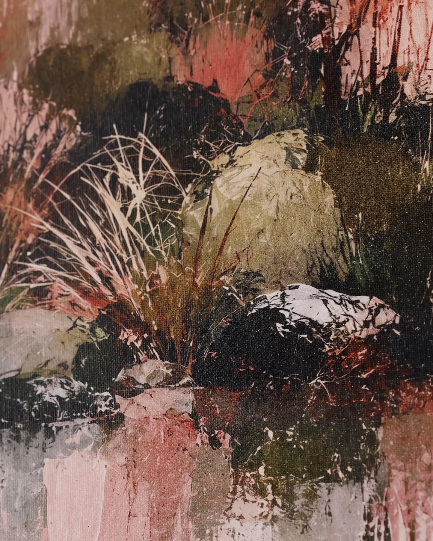 Blush Wild Garden Canvas Wall Art