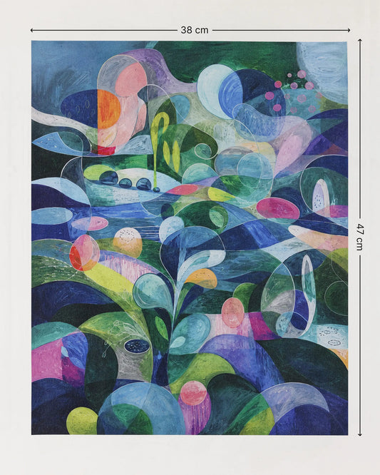Fluid Dreamscape Abstract Canvas Wall Art