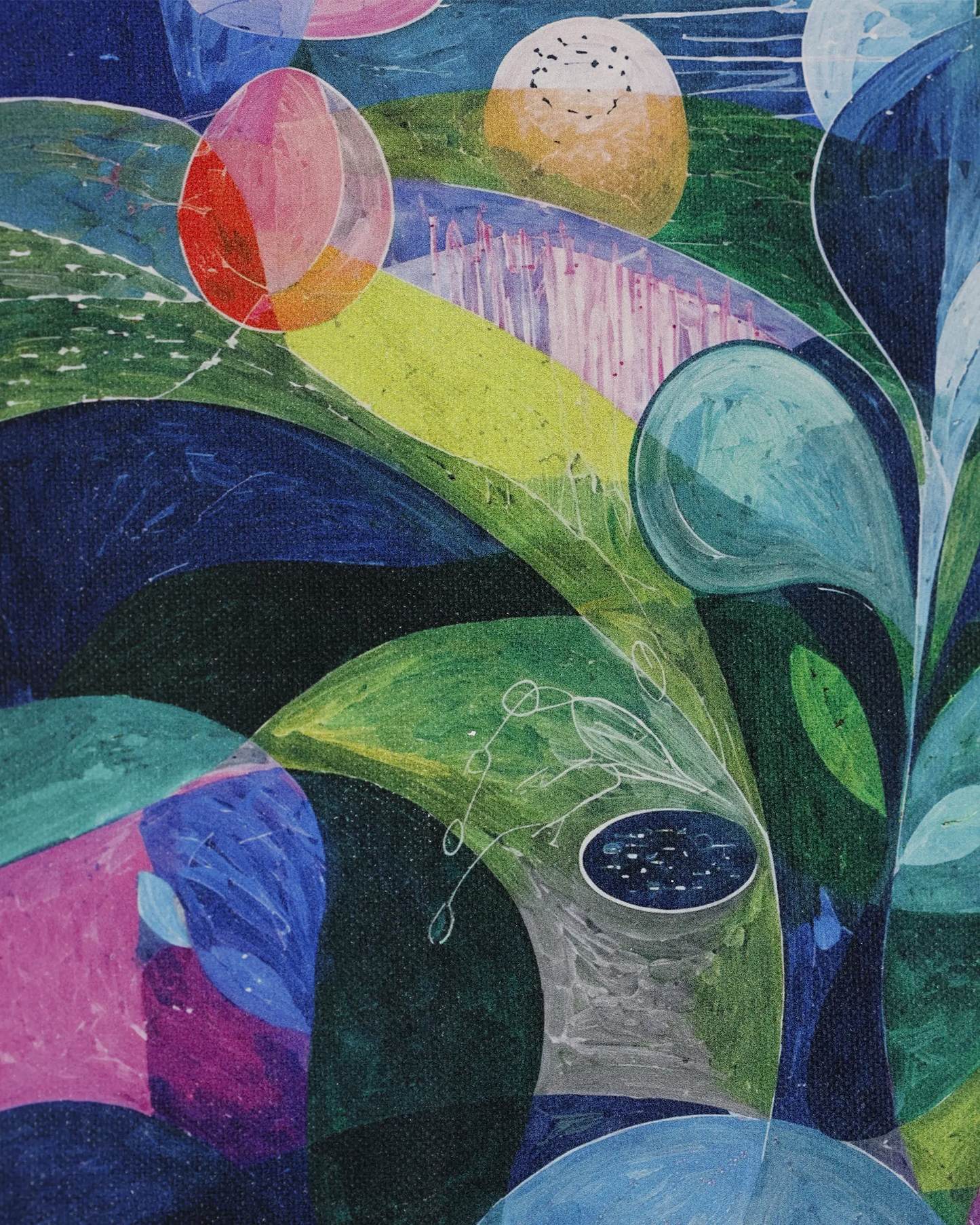 Fluid Dreamscape Abstract Canvas Wall Art