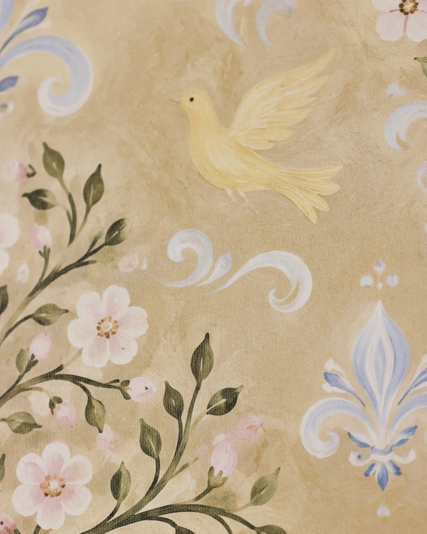 Swan Blossom Tree Canvas Wall Art