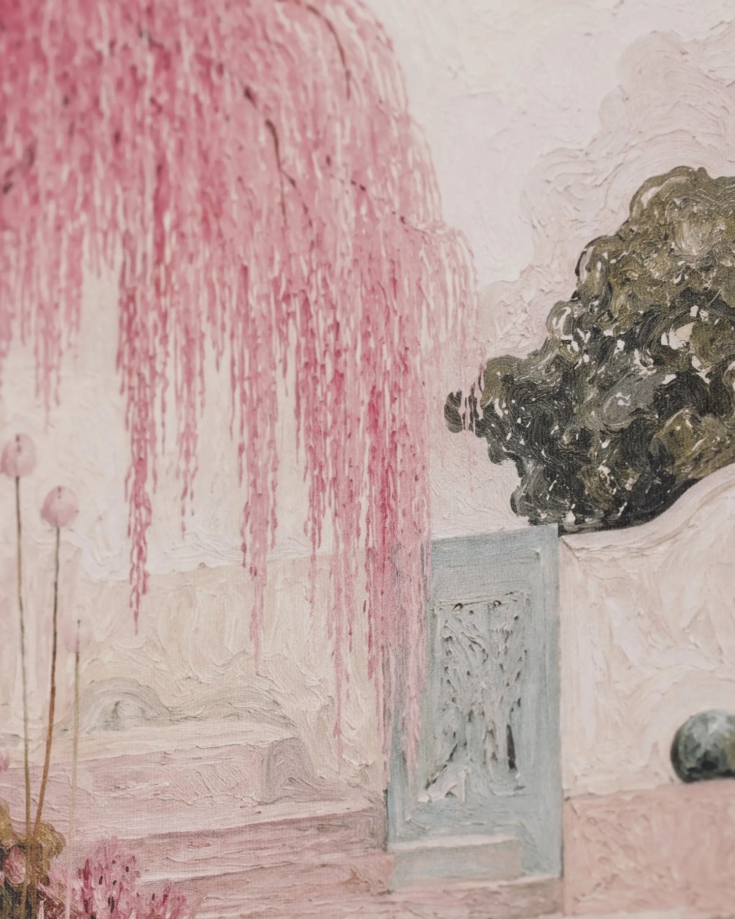 Blush Willow Garden Set of 3 Canvas Wall Art