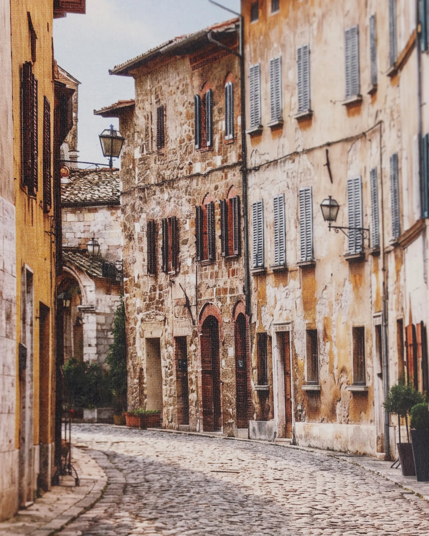 Old Town Lane Canvas Wall Art