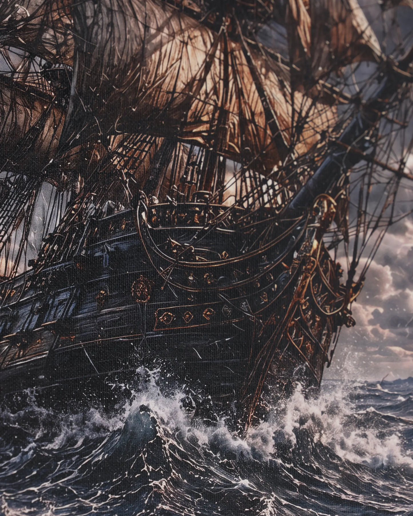 Stormbound Voyage Canvas Wall Art