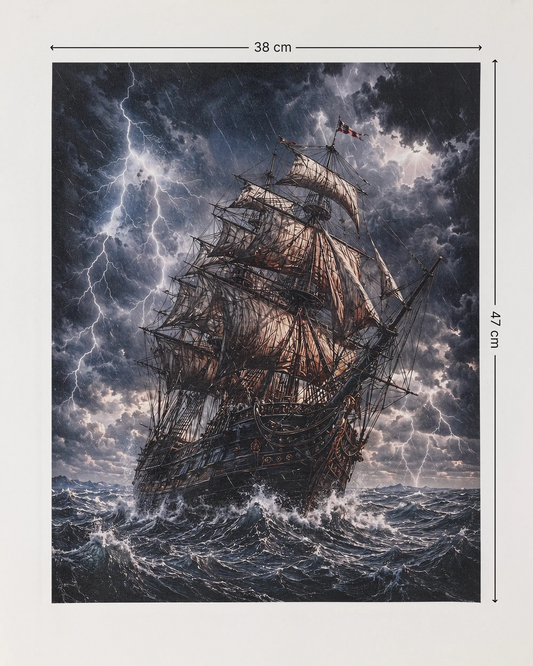 Stormbound Voyage Canvas Wall Art