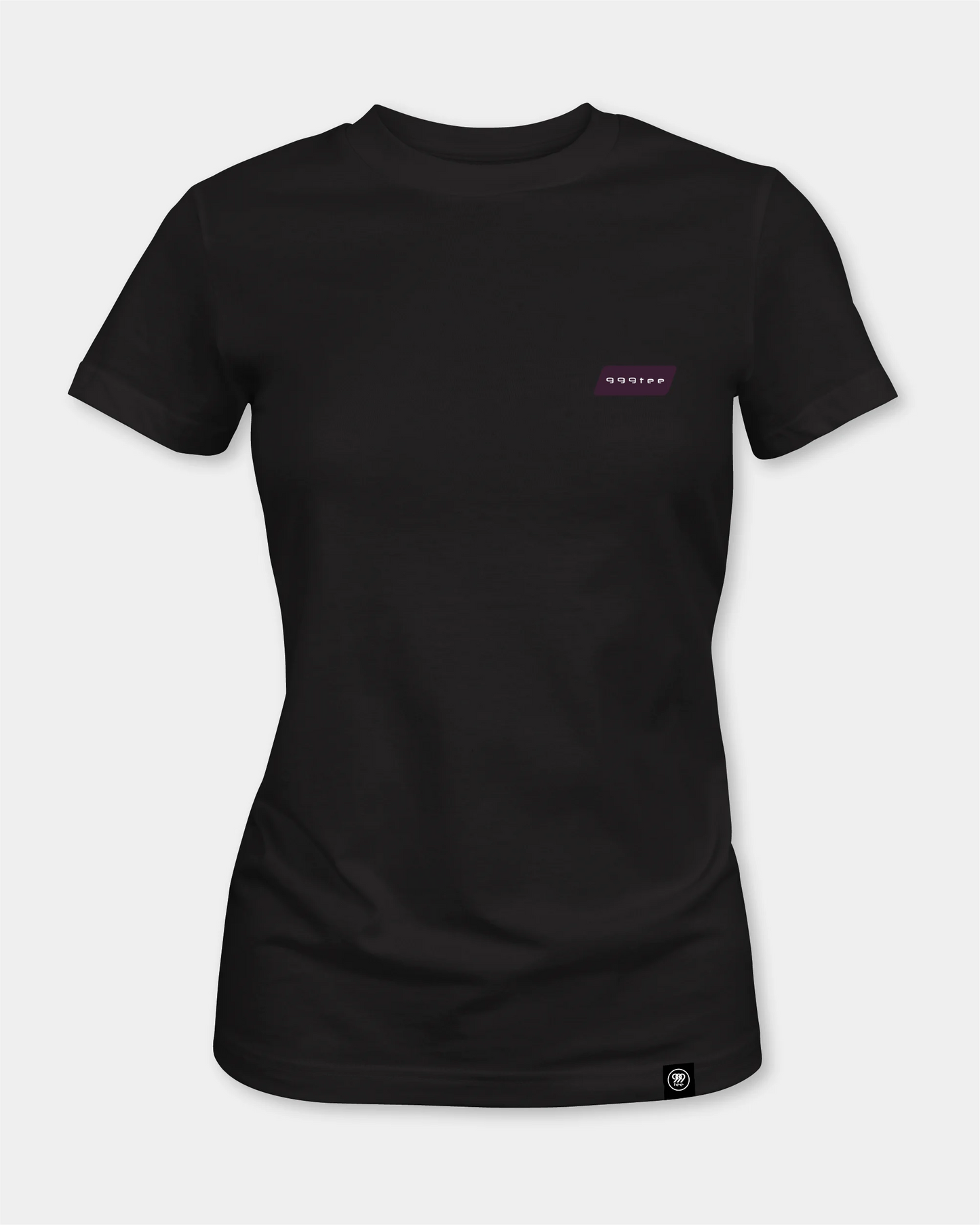 Grid Women's Black T-Shirt
