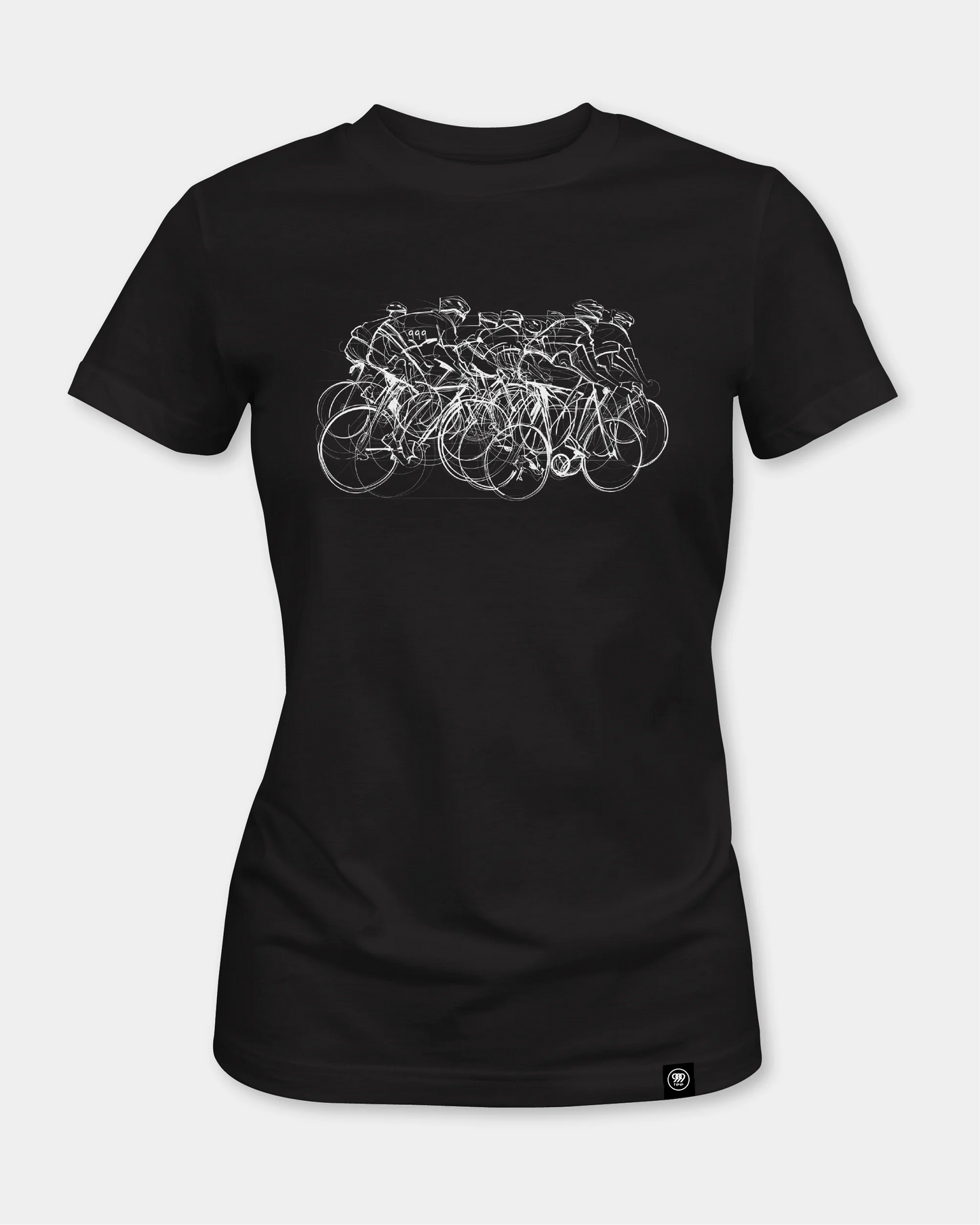 Cycling Women's Black T-Shirt