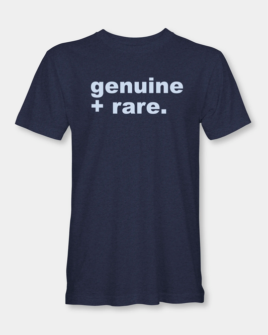 Genuine + Rare Men’s T-Shirt - Denim Melange