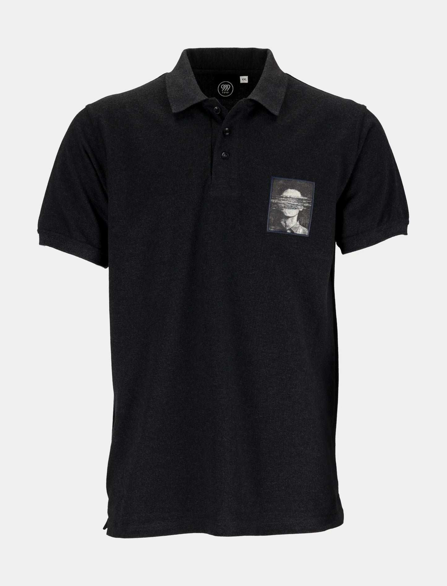 Glitch Portrait Men’s Polo Shirt