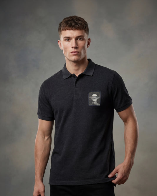 Glitch Portrait Men’s Polo Shirt