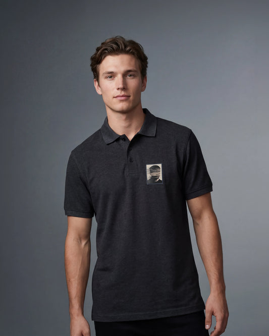 Static Blur Men’s Polo Shirt