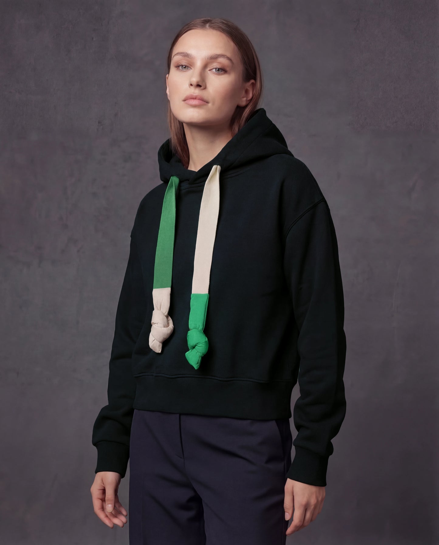 Lime Knot Women’s Hoodie - Black