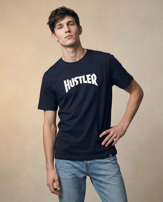 Hustler Men's Navy T-shirt