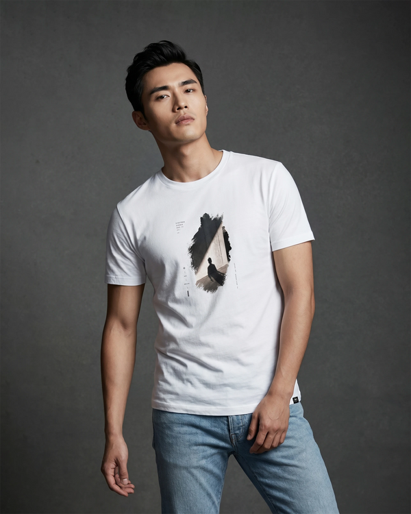 Silence Says It All Men's White T-shirt