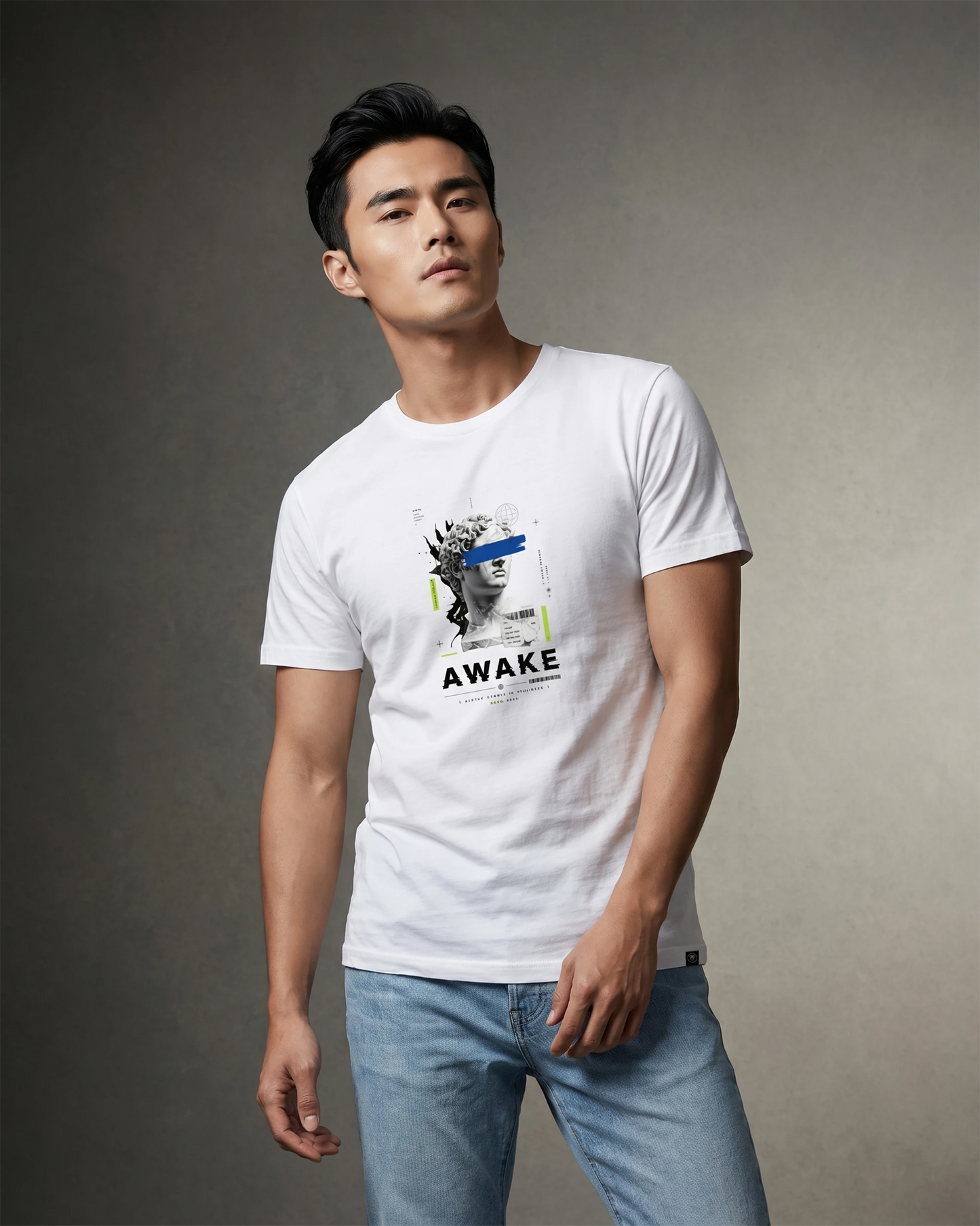 Awake Men's White T-shirt