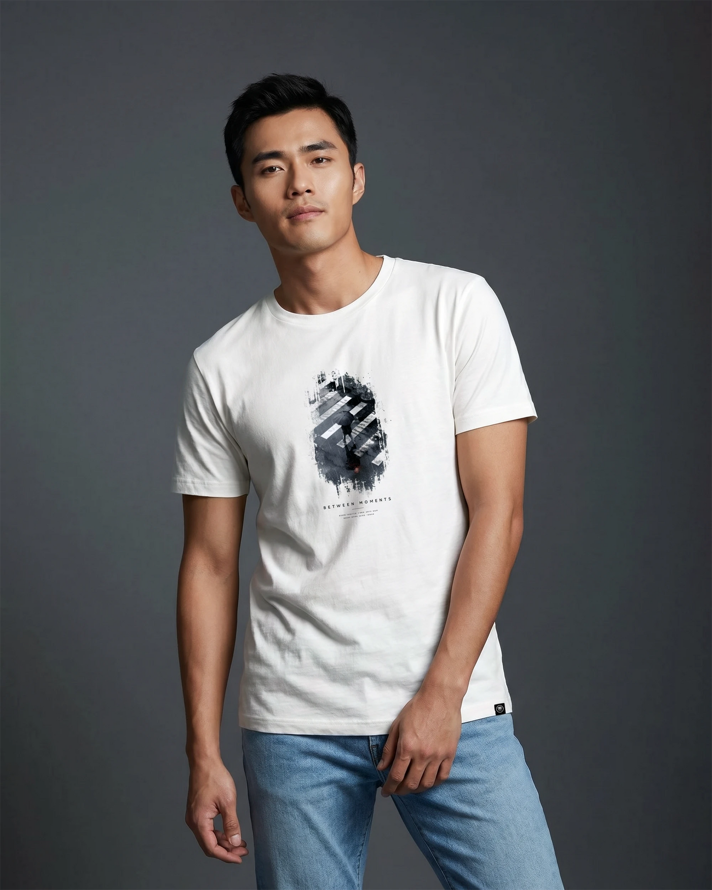 Between Moments Men's White T-shirt