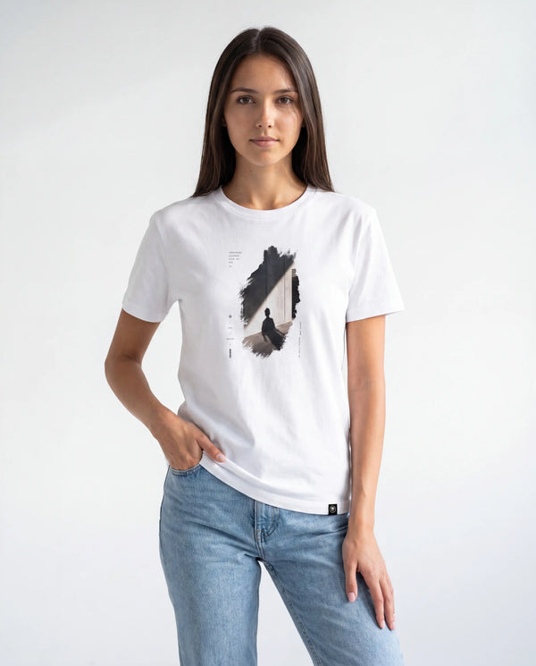 Silence Says It All Women's White T-shirt