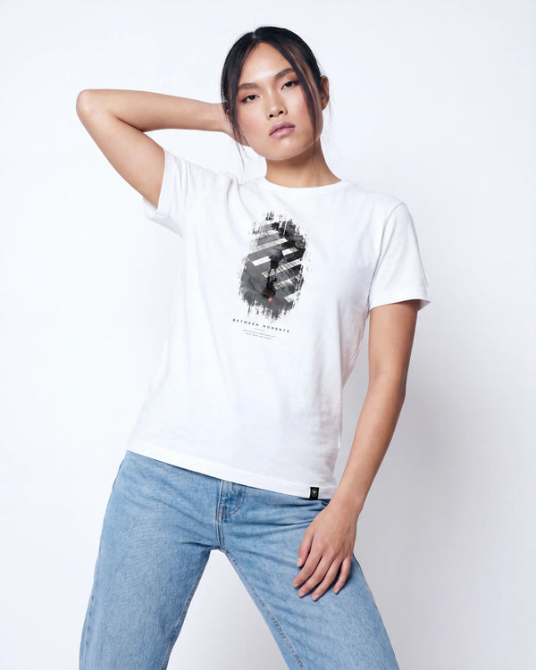 Between Moments Women's White T-shirt